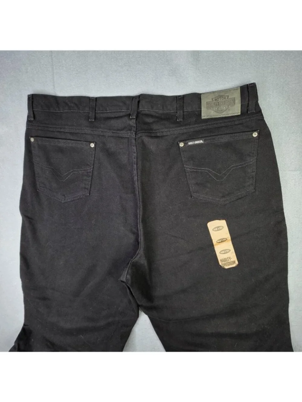 Vintage Harley Davidson Jeans Mens 46x36 Actual 44 Black Relaxed USA Biker NEW